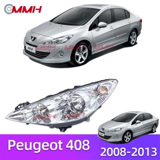 ไฟหน้ารถยนต์ Peugeot 308 408 2008-2013 ไฟหน้าสำหรับ ไฟหน้า โคมไฟหน้า ไฟหน้า​โปรเจค​เตอร์​ โคมไฟหรถยนต์ เลนส์กระจก headlamp headlight front light lens