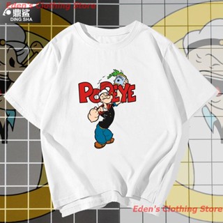 Edens Clothing Store New เสื้อยืดแขนสั้นพิมพ์ลาย Popeye Buddha Pluto Us Animation แฟชั่นผู้ชาย 1 เสื้อยืดผ้าฝ้าย_02