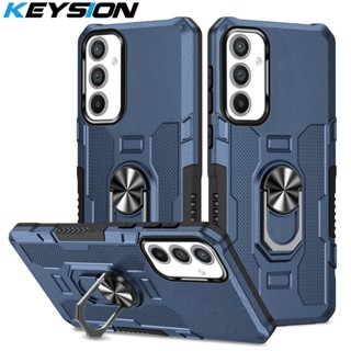 Keysion เคสโทรศัพท์ซิลิโคน PC กันกระแทก พร้อมแหวนขาตั้ง สําหรับ Samsung A54 A34 A14 5G Galaxy A14 5G A34 A54 5G