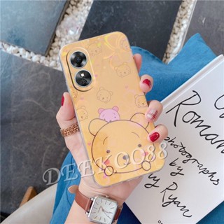 เคสโทรศัพท์มือถือ ซิลิโคนนิ่ม TPU ลายการ์ตูนหมีน่ารัก สีชมพู สําหรับ OPPO A78 Reno8 T Reno 8 8T 4G 5G 2023 Reno8T OPPOA78