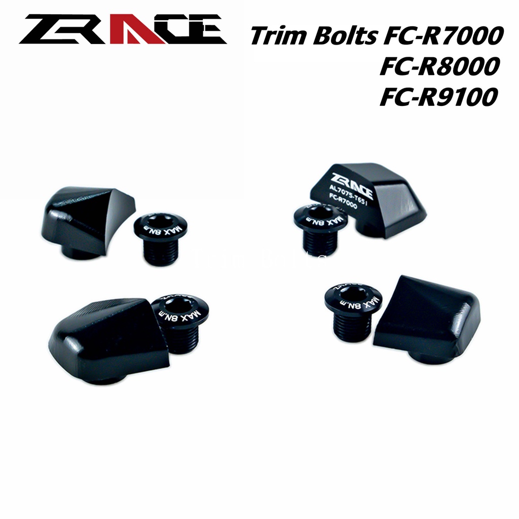 Zrace น็อตสกรูจานหน้า CNC 7075AL สําหรับ FC-R7000 FC-R8000 RC-R9100 105 Ultegra DURA-ACE