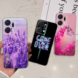 เคสโทรศัพท์ซิลิโคน TPU แบบนิ่ม ลายผีเสื้อ สําหรับ Honor X7A X8a 2023 X7A 8A X8 A