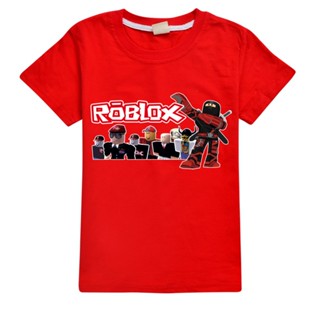 ผ้าฝ้าย 100% 2020 ฤดูร้อน Roblox โลโก้เด็กชายฤดูร้อนท็อปส์ซูสาววัยรุ่นเสื้อยืดผ้าฝ้ายเด็กเยาวชนเสื้อยืด_02