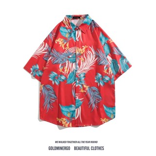 เสื้อฮาวายผุ้ชาย เสื้อ hawaii ผู้ชาย เสื้อสงกรานต์ รุ่น 2142