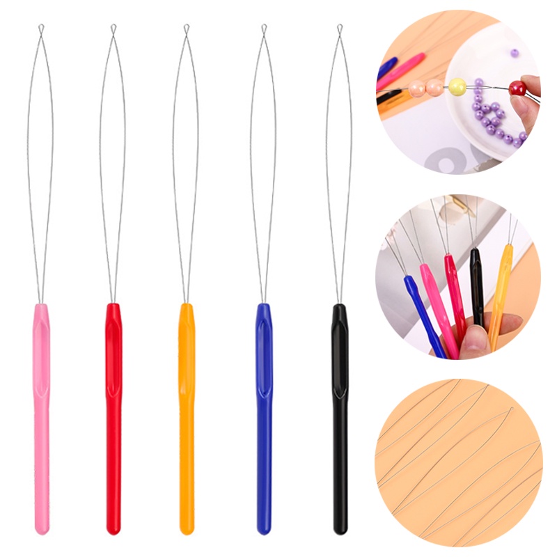 [ขายดี] ห่วงพลาสติก หลากสี ทนทาน สําหรับร้อยลูกปัด ทําเครื่องประดับ DIY