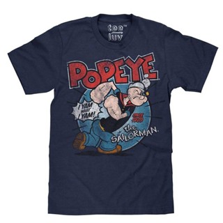 เสื้อยืดลาย Popeye The sailorman แฟชั่นสำหรับผู้ชาย_03