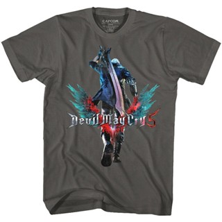 Devil May Cry 5 Dante Walking Away Mens T Shirt Nero Wings DMC Capcom Game Demo nm@_02