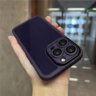 【Soft TPU/Dark Purple color】เคส compatible for iphone 14 13 12 11 pro max x xr xsmax case