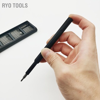 Ryo Tools24 In 1 ชุดไขควงแม่เหล็ก S2 พร้อมด้ามจับอลูมิเนียม สําหรับซ่อมแซมโทรศัพท์มือถือ