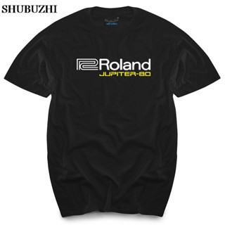 【พร้อมส่ง】เสื้อยืดคอกลม ผ้าฝ้าย ลาย Roland Jupiter 80 แฟชั่น สําหรับผู้ชาย YQ