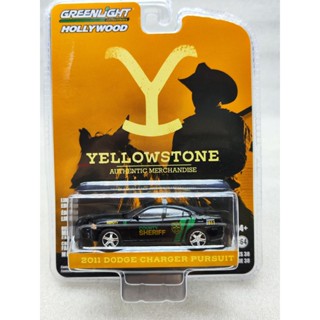 พร้อมส่ง ไฟสีเขียว 1: 64 Yellowstone-2011 Dodge War Horse Charger-18 County Deputy Sheriff