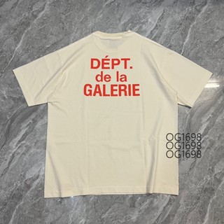 Gallery เสื้อยืดแขนสั้นลําลอง คอกลม พิมพ์ลายโลโก้ตัวอักษร California ทรงหลวม