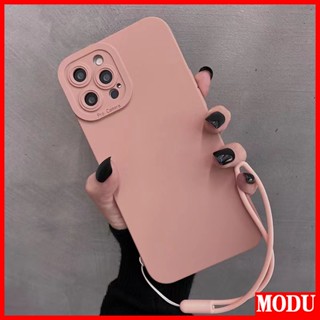 Modu 2 in 1 เคสโทรศัพท์มือถือ ซิลิโคนนุ่ม พร้อมสายคล้อง สีแคนดี้ สําหรับ Huawei X8 X8A Nova Y9 Y8P Y7p 8i 10 6 5 7 7se P40 Pro Lite 2020 2019 Pro