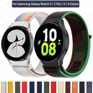 สายนาฬิกาข้อมือไนล่อน สําหรับ Samsung galaxy Watch 5 5 Pro 4 galaxy Watch 4 classic