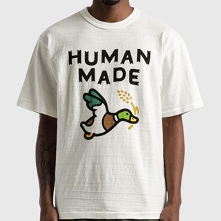 【READY STOCK】 Human Made Flying Duck Duck Wheat Tee Duck Retro Cylinder Short Sleeve T-shirt Men and Women Pure Cot_01