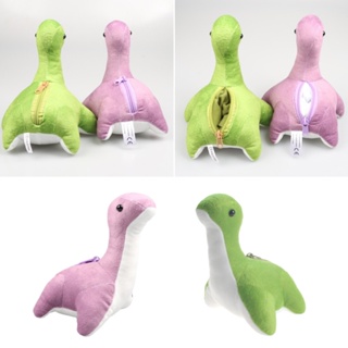 ตุ๊กตายัดไส้ รูปการ์ตูน Nessie R-R สีม่วง สีเขียว ของเล่นสําหรับเด็ก