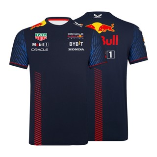 ใหม่ เสื้อยืดแขนสั้น แบบแห้งเร็ว F1 สําหรับเด็กผู้ชาย 2023