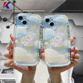 เคส For IPhone 11 12 13 14 PRO MAX 6 7 6S 8 14 Plus X XR XS MAX 11 12 13 Se 2020 6SPlus 7Plus 6Plus 8Plus 14Plus XSMAX  TPU ลายกระต่ายสวิง เคสโทรศัพท์มือถือ