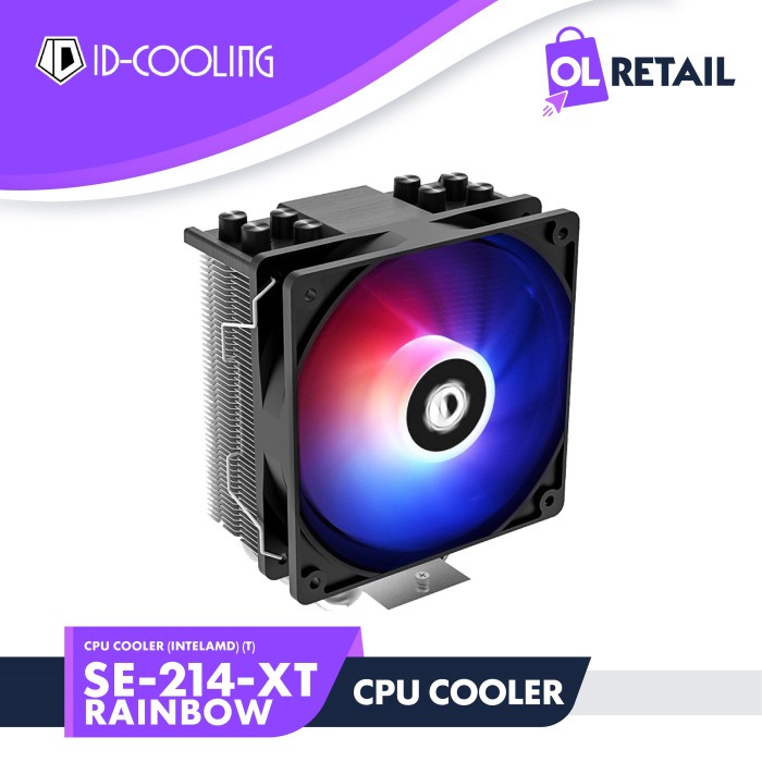 CPU Cooler ID-COOLING SE-214-XT ARGB RAINBOW (Intel/AMD)