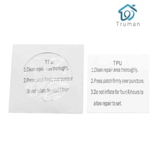 แผ่นแปะกาว TPU แบบใส สําหรับซ่อมแซมเรือยาง [Truman.th]