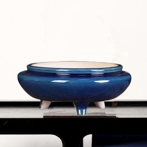 Jingdezhen กระถางธูปเซรามิค เคลือบสี สามขา ทรงกลม สไตล์จีนคลาสสิก