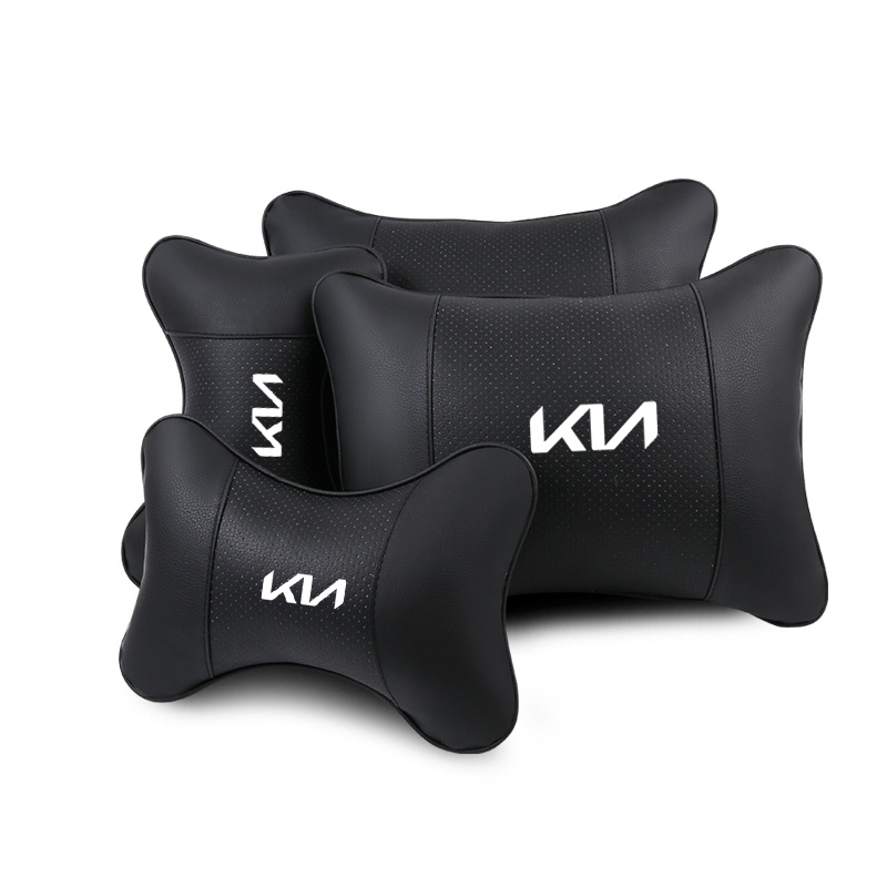 Breathable หนังรถหัวคอหมอนรถ Headrest คอสนับสนุนที่นั่งสําหรับ Kia Rio 2 3 4 X Line Kombi ซีดาน K2 K