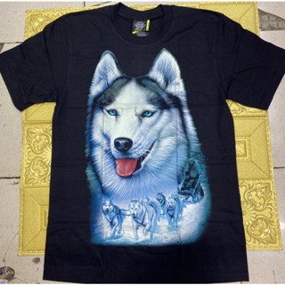 Glow in the Dark Huskies Black T Shirt_04