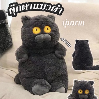 🐱‍👤🐱‍👤【COD 】ตุ๊กตา แมวดำ แมวอ้วน ของเล่นตุ๊กตา ตุ๊กตาแมว แมวน่ารัก ฮิตมาก ของขวัญเด็ก