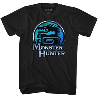 QiuY5 [Ready Stock XS-6XL] Monster Hunter Dragon Logo Capcom Video Game 100% Cotton Sportswear Oversize MenS T-Shi_02