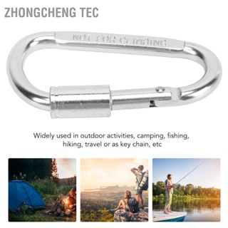 Zhongcheng Tec 10pcs Carabiner คลิป Heavy Duty D แหวน Caribeaners อลูมิเนียม รูป Snap Hook สำหรับ Rock Climbing Camping