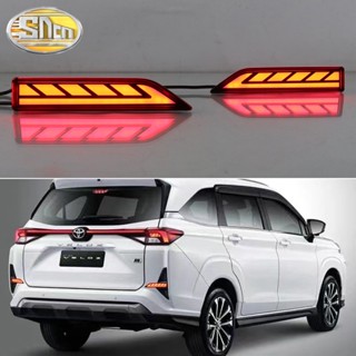 หลอดไฟตัดหมอกไดนามิก LED 12V 3-in-1 สําหรับ Toyota Veloz 2021-2023