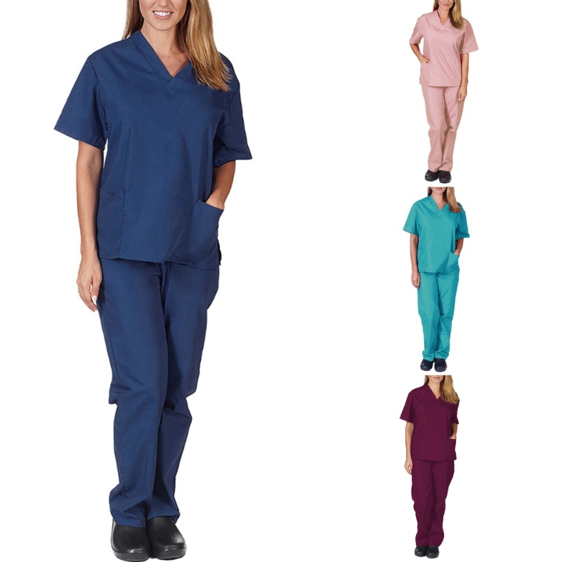 NERV Beauty-Salon Uniform Elastic Breathable Nurse Uniform Pharmacy Working Uniform