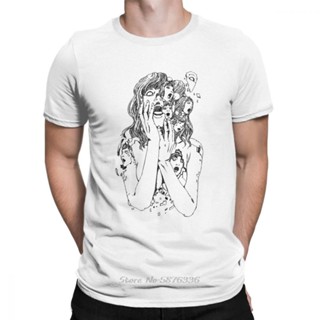 oversize T-shirt เสื้อยืดแขนสั้น ผ้าฝ้าย พิมพ์ลายมังงะ Junji Ito Tomie สไตล์ญี่ปุ่น ฮาราจูกุ สําหรับผู้ชาย S-5XL