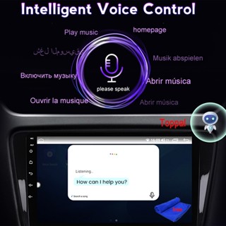 Ai ซอฟต์แวร์สั่งการด้วยเสียง สําหรับวิทยุรถยนต์ Android Toppal ควบคุมด้วยเสียง