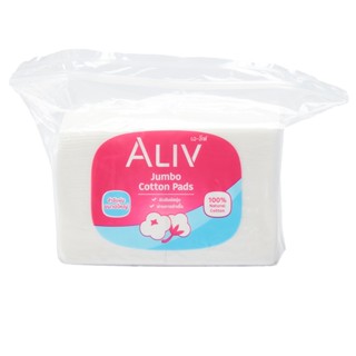 JUMBO เอ-ลีฟ 100กรัมผลิตภัณฑ์ดูแลผิวหน้าALIV สำลีแผ่นไม่รีดขอบขนาดใหญ่ COTTON PADS 100G