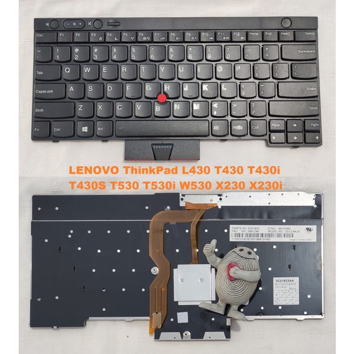 LENOVO ThinkPad L430 T430 T430i T430s T530 T530i X230 X230i คีย์บอร์ด