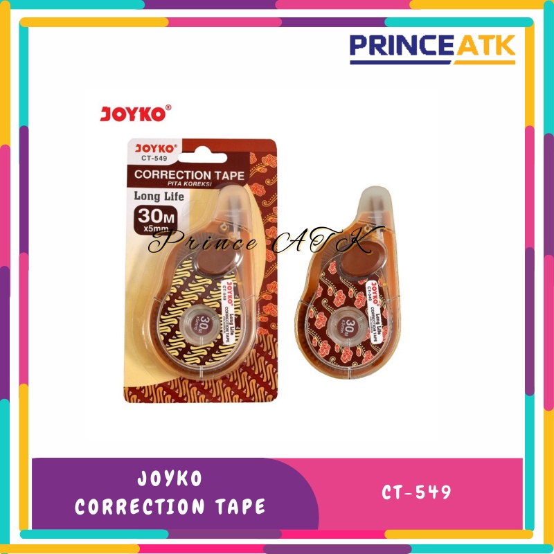 เทปลบคําผิด / เทปลบคําผิด Joyko CT-549 Barrel Batik Motif