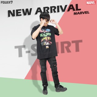 Power 7 Shop เสื้อยืดการ์ตูน ลาย มาร์เวล ลิขสิทธ์แท้ MARVEL COMICS  T-SHIRTS (MVX-001)