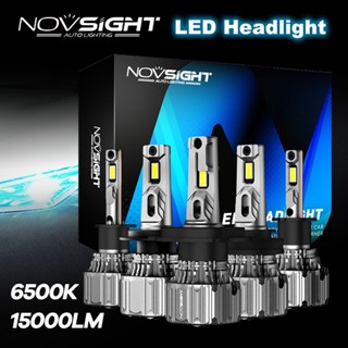 Novsight N50 9005 9006 H11 H4 รถ LED ไฟหน้าหลอดไฟในตัวไดร์เวอร์ 15000LM 70W 6500K คู่