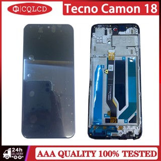 Tecno Camon 18 CH6 อะไหล่ซ่อมแซมหน้าจอ LCD พร้อมกรอบ