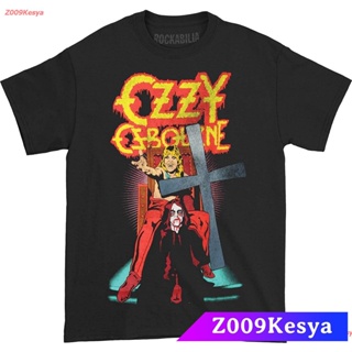 Z009Kesya เสื้อยืดสีพื้น GLOBAL Ozzy Osbourne Mens Speak Of The Devil T-Shirt Black discount Devil ปีศาจ_03