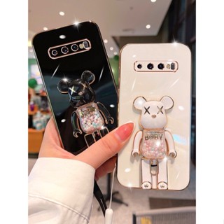 เคส Samsung Galaxy S10 Lite / S10 + / S10 แฟชั่น ไหล ลูกอม หมี ยืน เคสโทรศัพท์