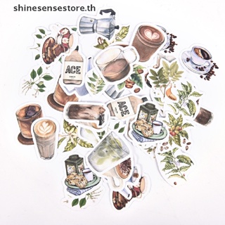 Shine สติกเกอร์ฉลาก สําหรับตกแต่งสมุดไดอารี่ เครื่องเขียน อัลบั้ม 46 ชิ้น