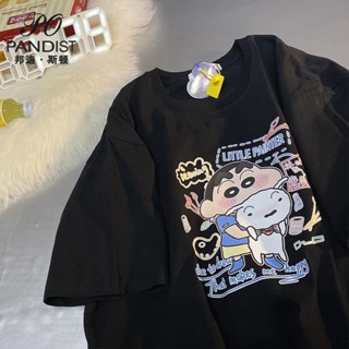 Japanese Crayon Shinchan Short Sleeve T-Shirt Couple Loose Top_12