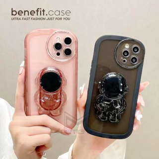 เคสโทรศัพท์มือถือ ซิลิโคนนิ่ม ลายนักบินอวกาศ 3D พร้อมขาตั้ง สําหรับ Xiaomi POCO F5 Pro F3 GT F4 GT