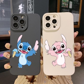 เคสป้องกันโทรศัพท์มือถือ ขอบสี่เหลี่ยม ลายไอศกรีม Stitch สําหรับ Infinix Hot 20S 20i 30i 9 30 20 Play Smart 6 Plus X6823 Zero 5G 2023