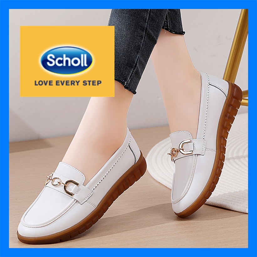 Scholl รองเท้าผู้หญิง รองเท้าหนังลําลอง scholl รองเท้าผู้หญิง Boat Shoes ผู้หญิง