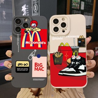 เคสป้องกันโทรศัพท์มือถือ ขอบสี่เหลี่ยม ลาย Big McDonalds สําหรับ Infinix Hot 20S 20i 30i 9 30 20 Play Smart 6 Plus X6823 Zero 5G 2023