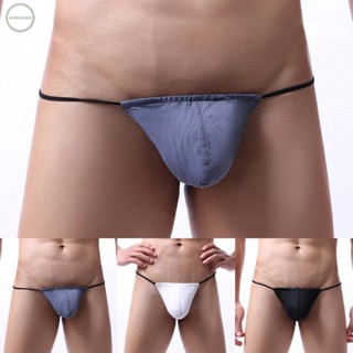 GORGEOUS~Underwear Men See-through Sexy T-back Thong Breathable V-string Comfortable