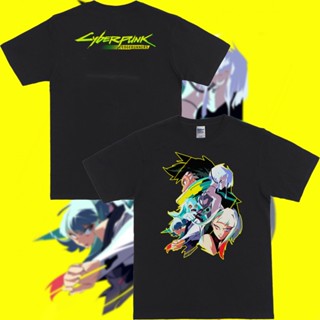 Fashion T-Shirt Anime Cartoon Cyberpunk Edgerunners Suicide Squad Merchandise For Men Diy_12